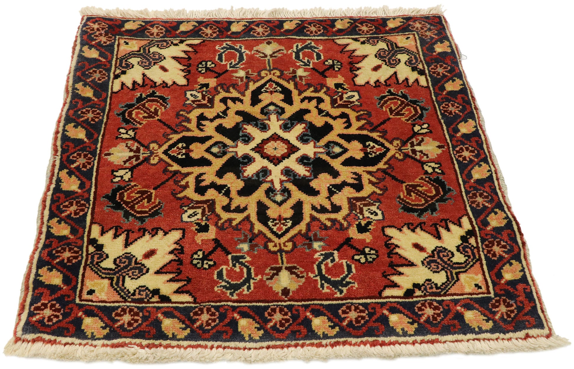 2 x 2 Vintage Persian Heriz Rug 75804