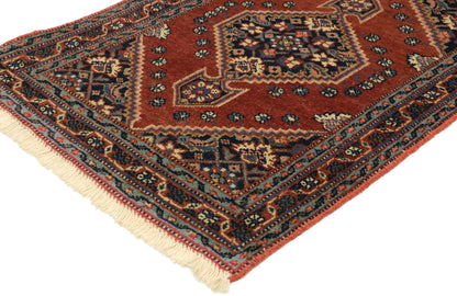 2 x 2 Vintage Persian Kashan Rug 75807