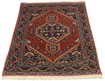 2 x 2 Vintage Persian Kashan Rug 75807