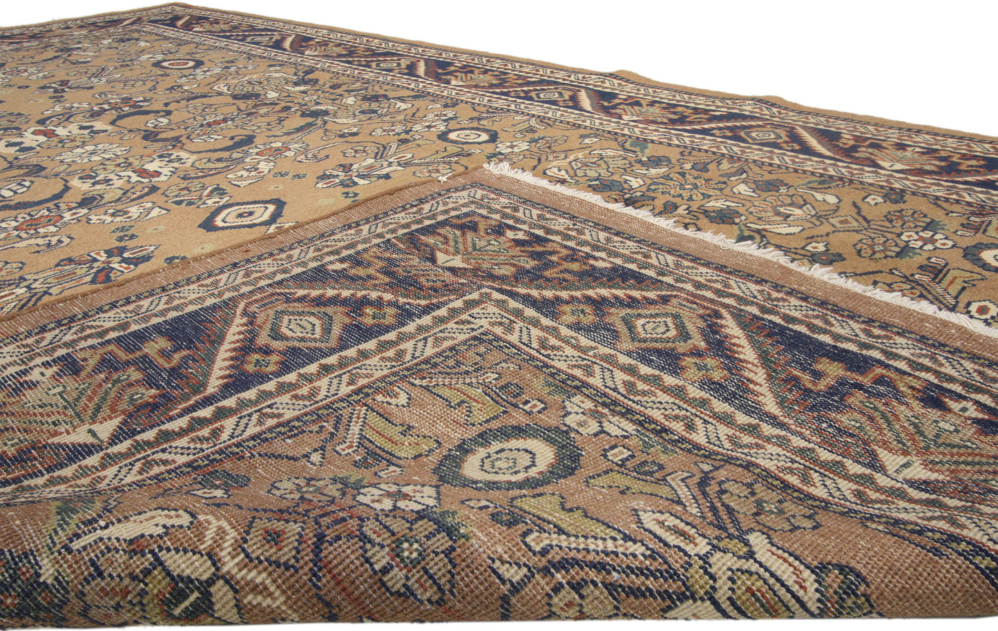 7 x 10 Vintage Persian Mahal Rug 75834