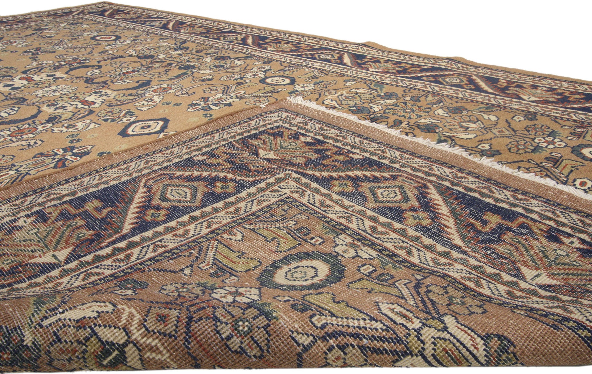 7 x 10 Vintage Persian Mahal Rug 75834