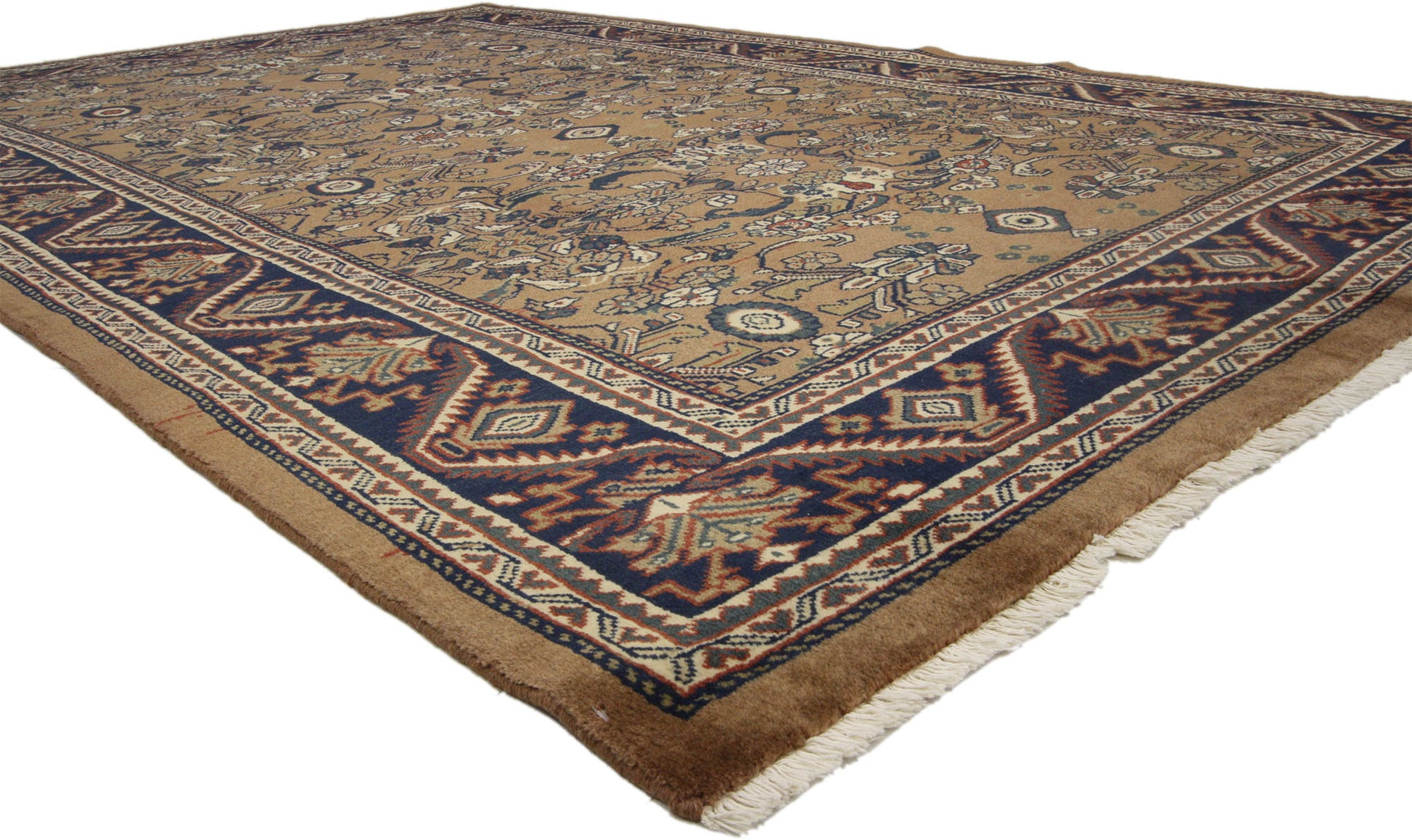 7 x 10 Vintage Persian Mahal Rug 75834