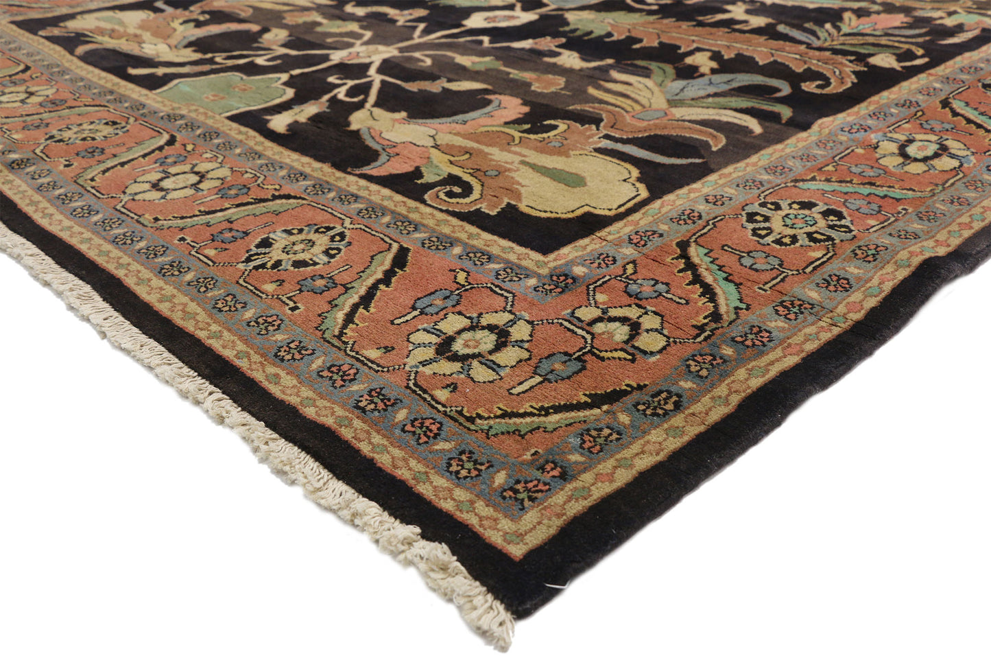 7 x 15 Vintage Persian Mahal Rug 75836