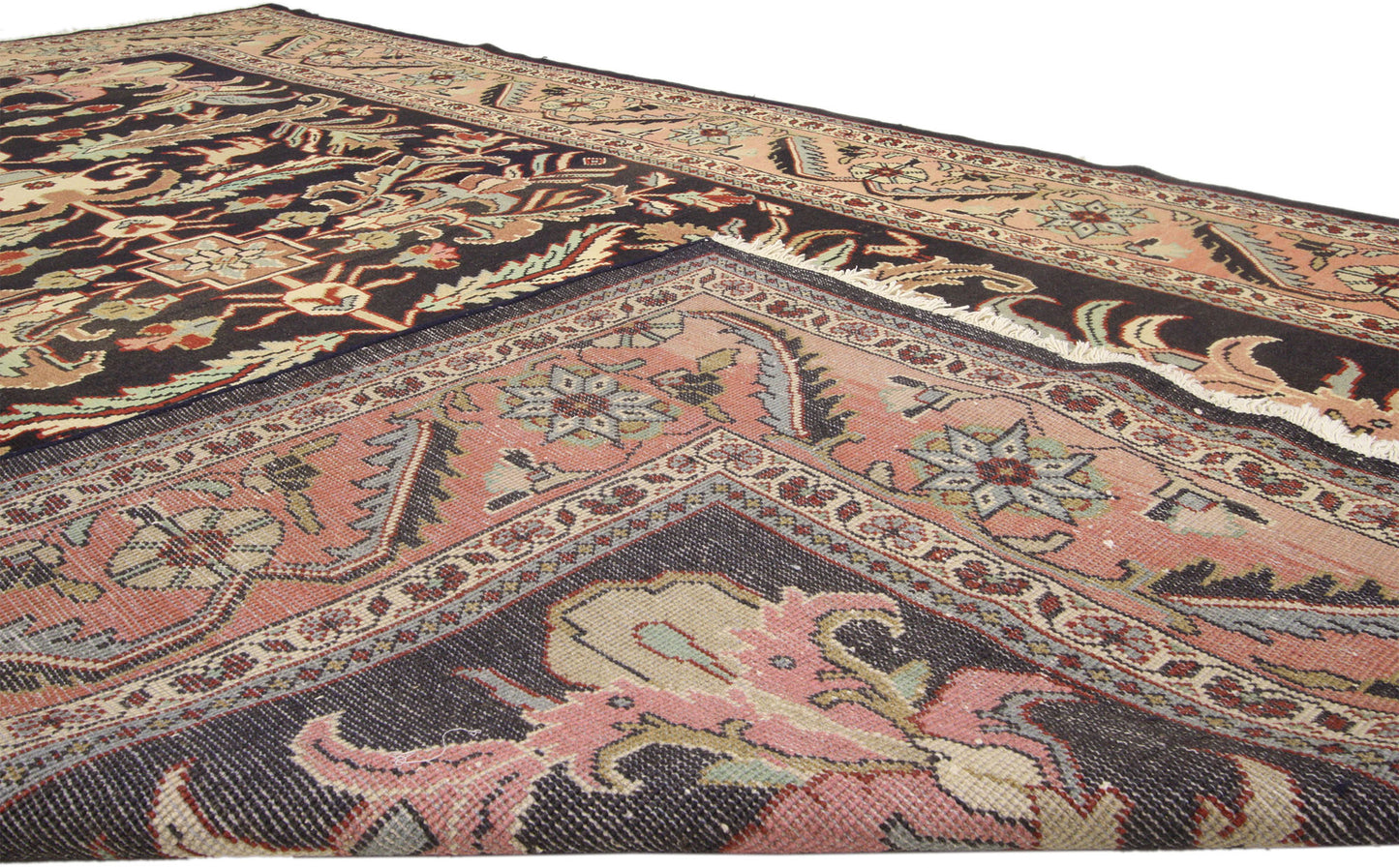 6 x 10 Vintage Persian Mahal Rug 75839