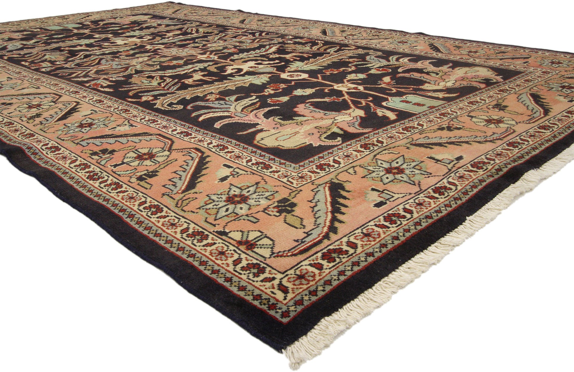 6 x 10 Vintage Persian Mahal Rug 75839