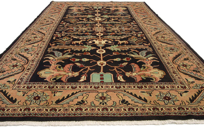 6 x 10 Vintage Persian Mahal Rug 75839