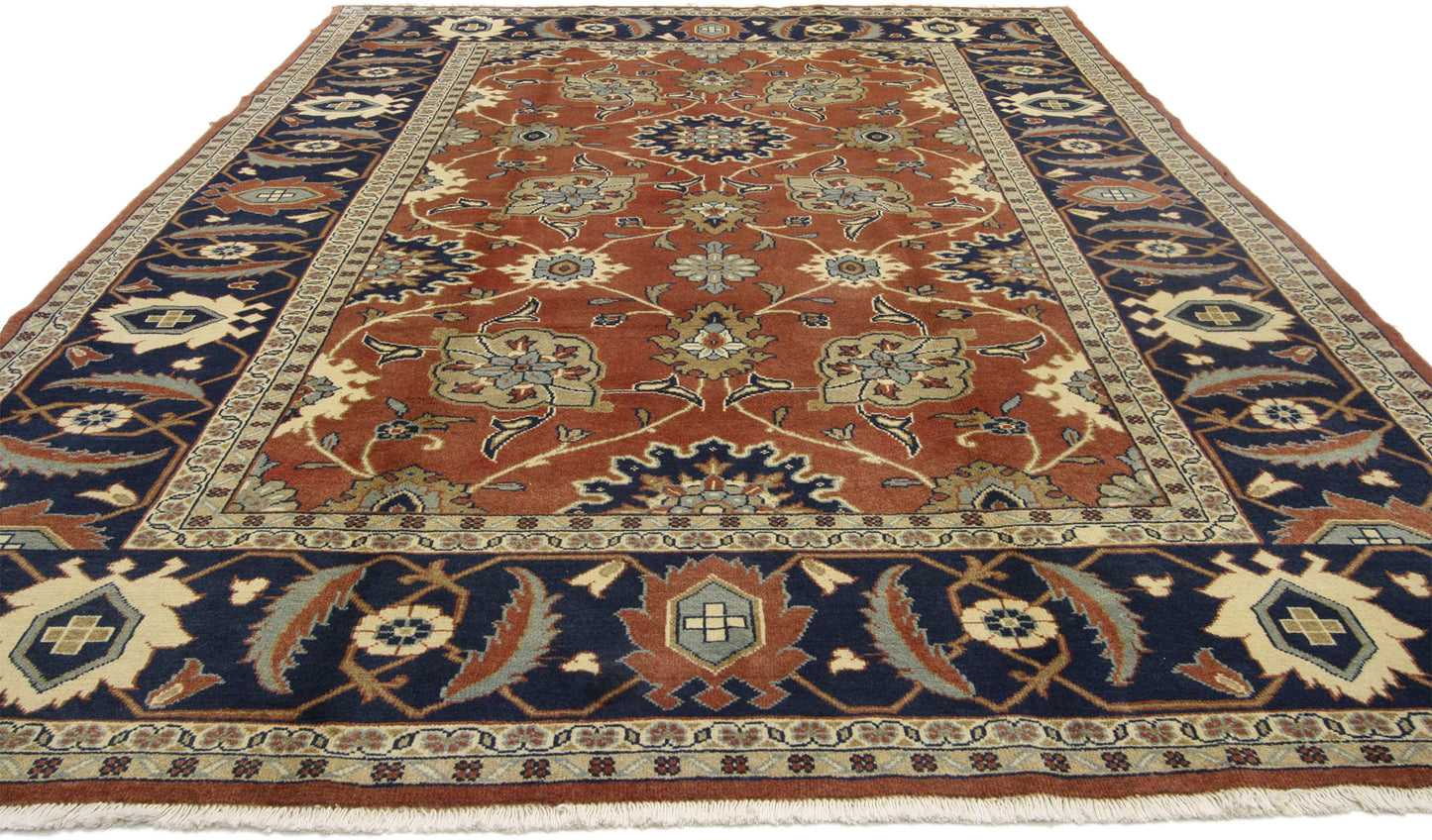 6 x 10 Vintage Persian Mahal Rug 75842