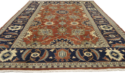 6 x 10 Vintage Persian Mahal Rug 75842