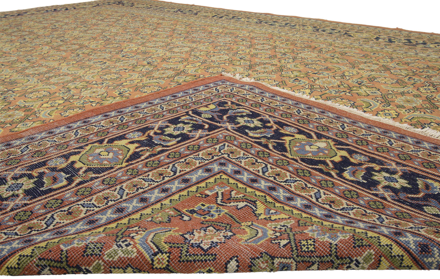 10 x 13 Vintage Persian Mahal Rug 75844