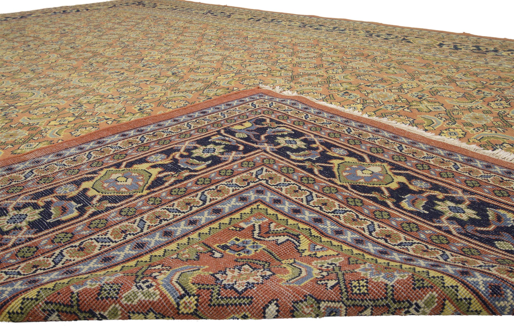 10 x 13 Vintage Persian Mahal Rug 75844