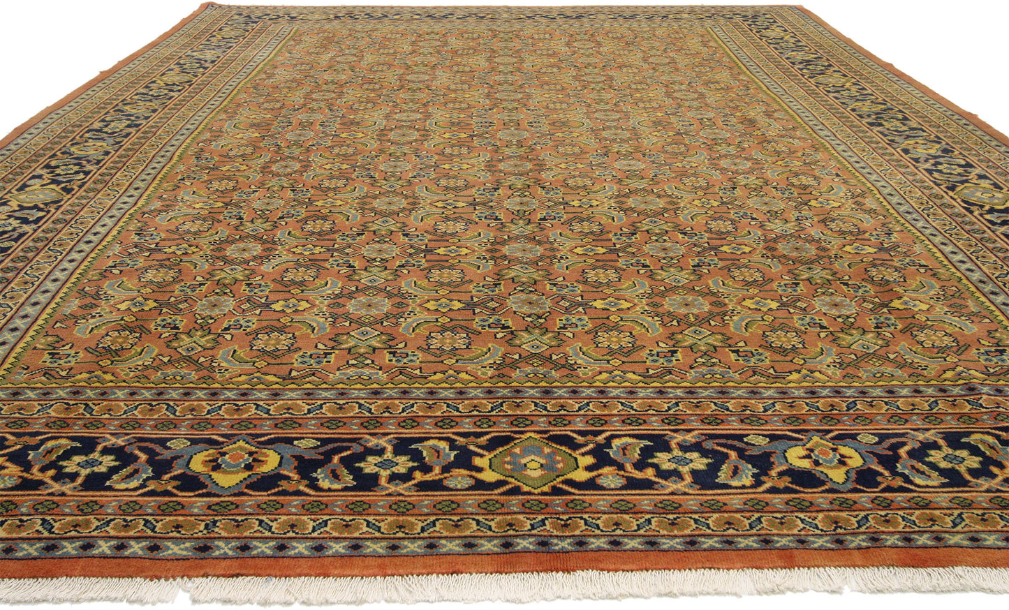 10 x 13 Vintage Persian Mahal Rug 75844