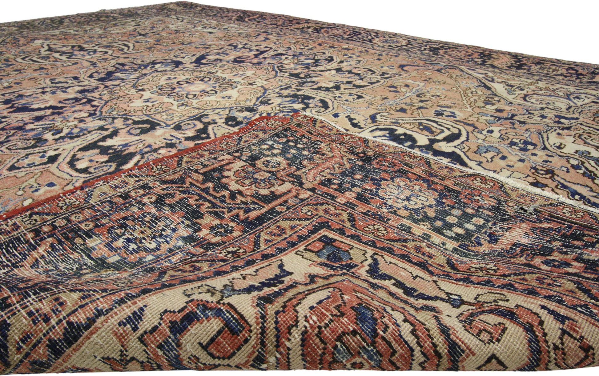 9 x 11 Vintage Persian Heriz Rug 75861