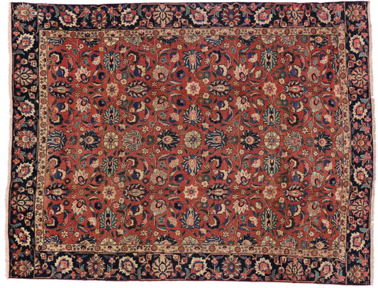 8 x 10 Vintage Tabriz Rug 75875