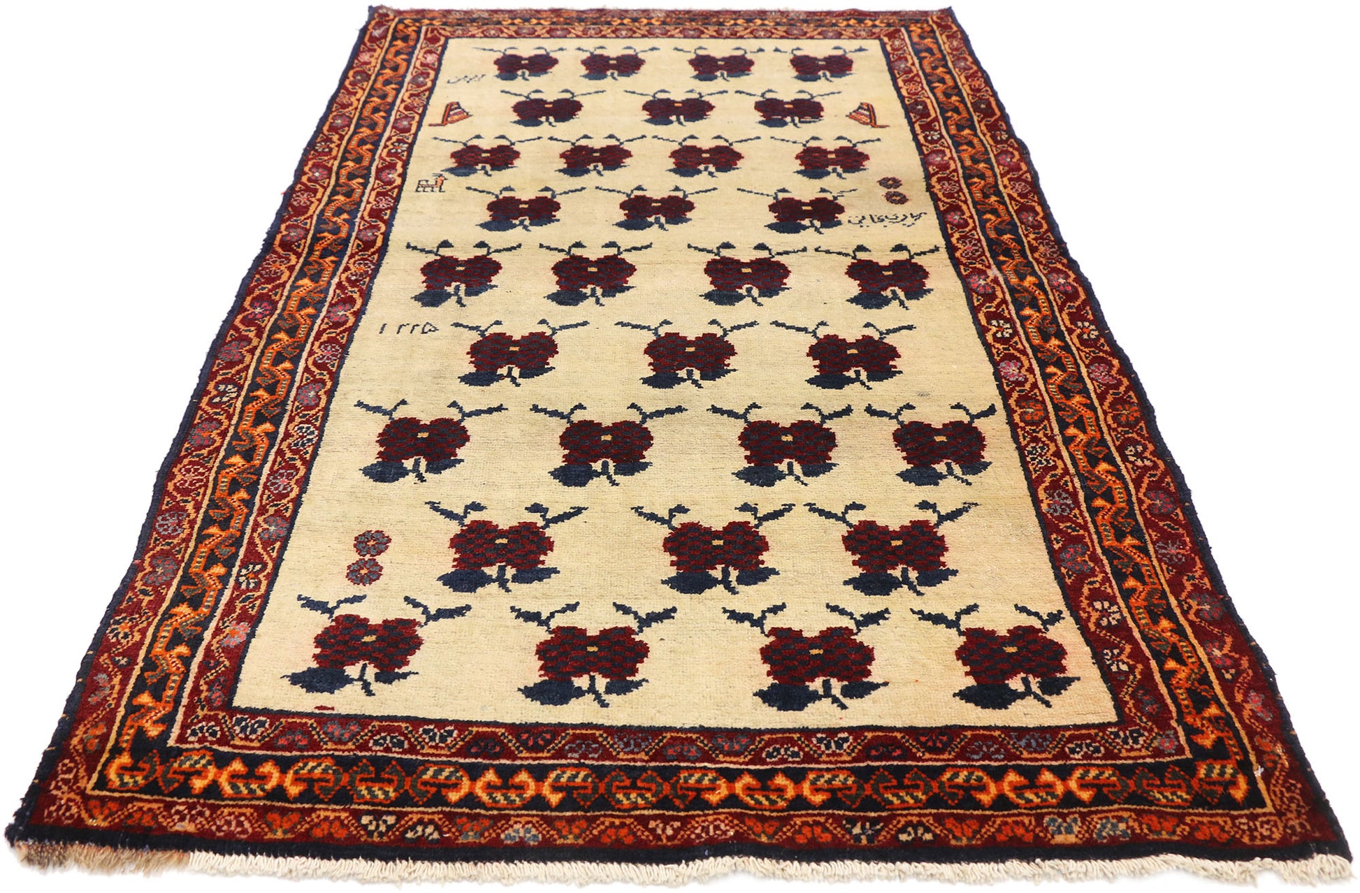 3 x 6 Vintage Persian Tribal Shiraz Rug 75887