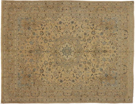 10 x 13 Vintage Persian Mashhad Rug 75890