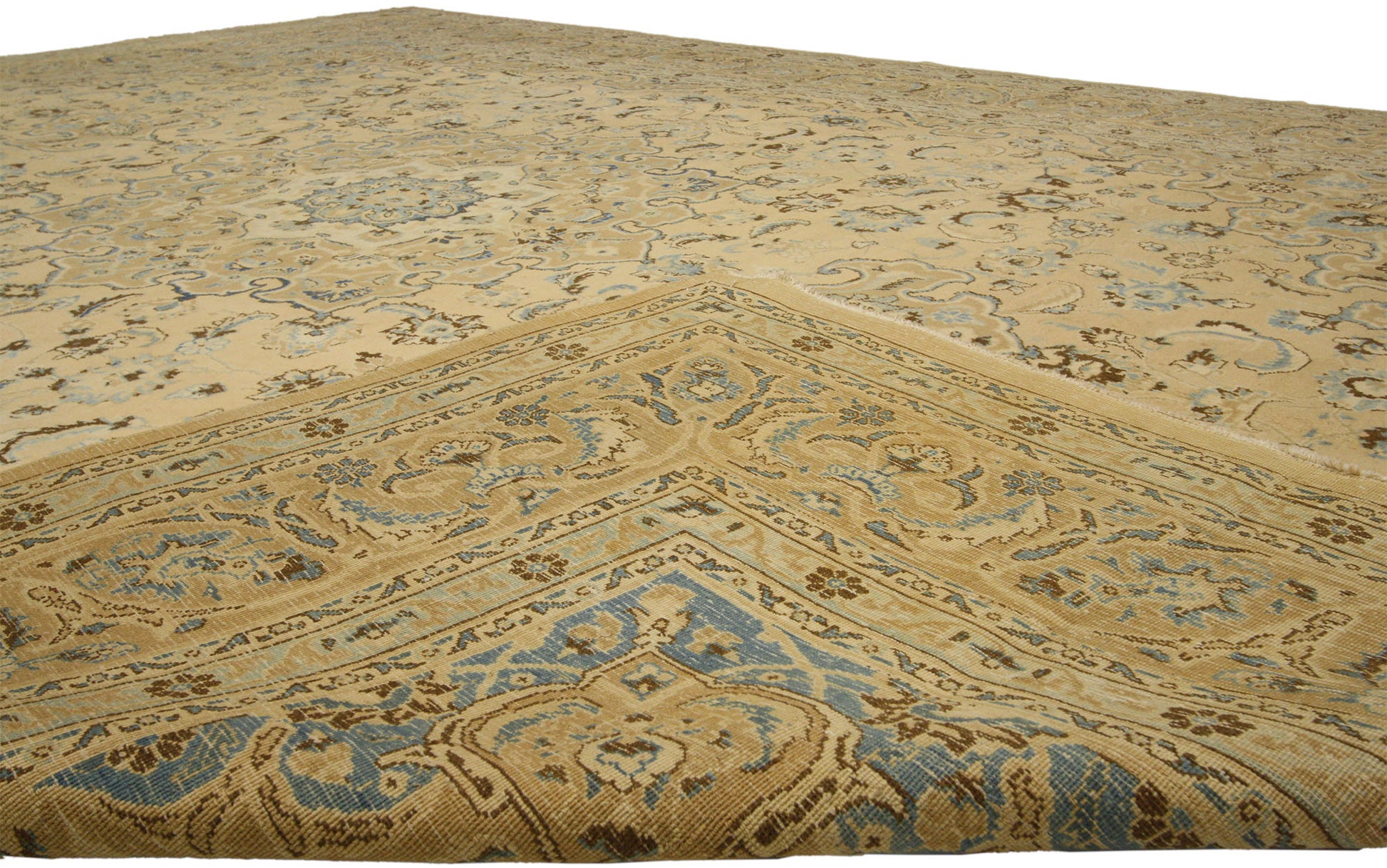 10 x 13 Vintage Persian Mashhad Rug 75890