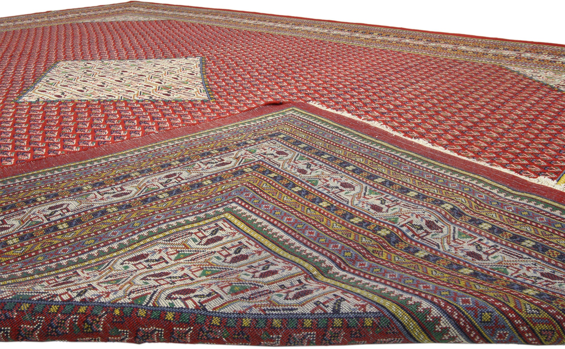10 x 13 Vintage Persian Mahal Rug 75899