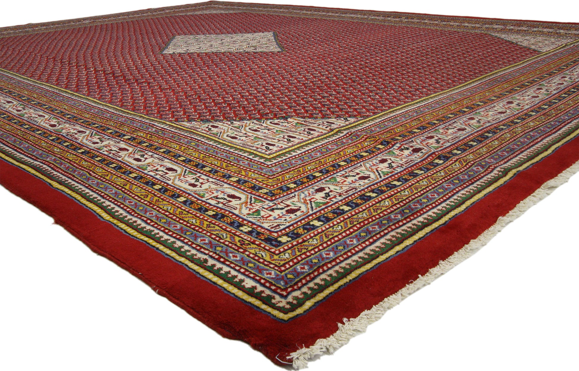 10 x 13 Vintage Persian Mahal Rug 75899