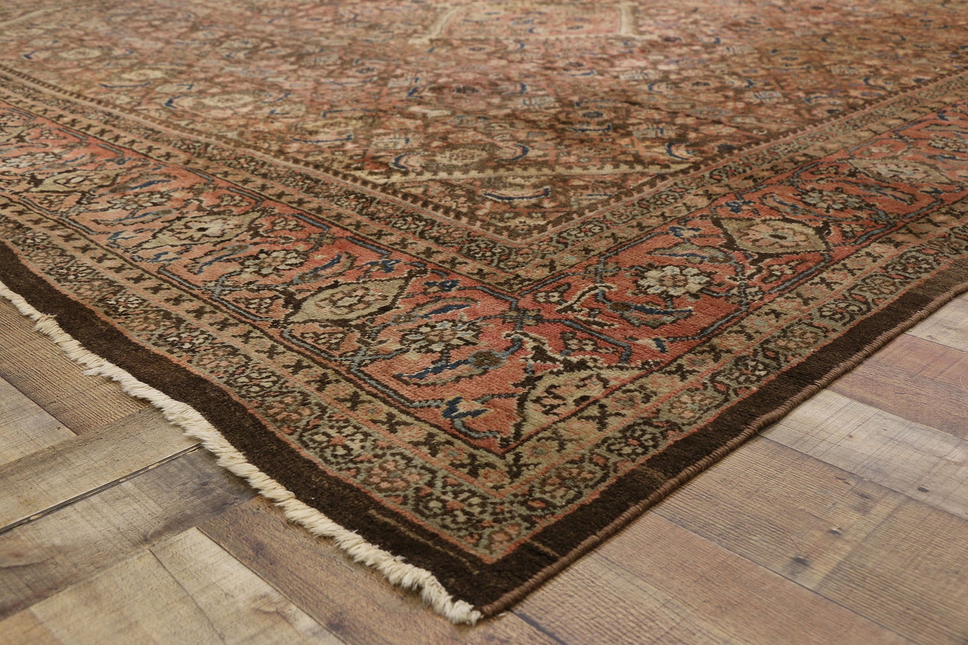 10 x 11 Vintage Persian Mahal Rug 75902