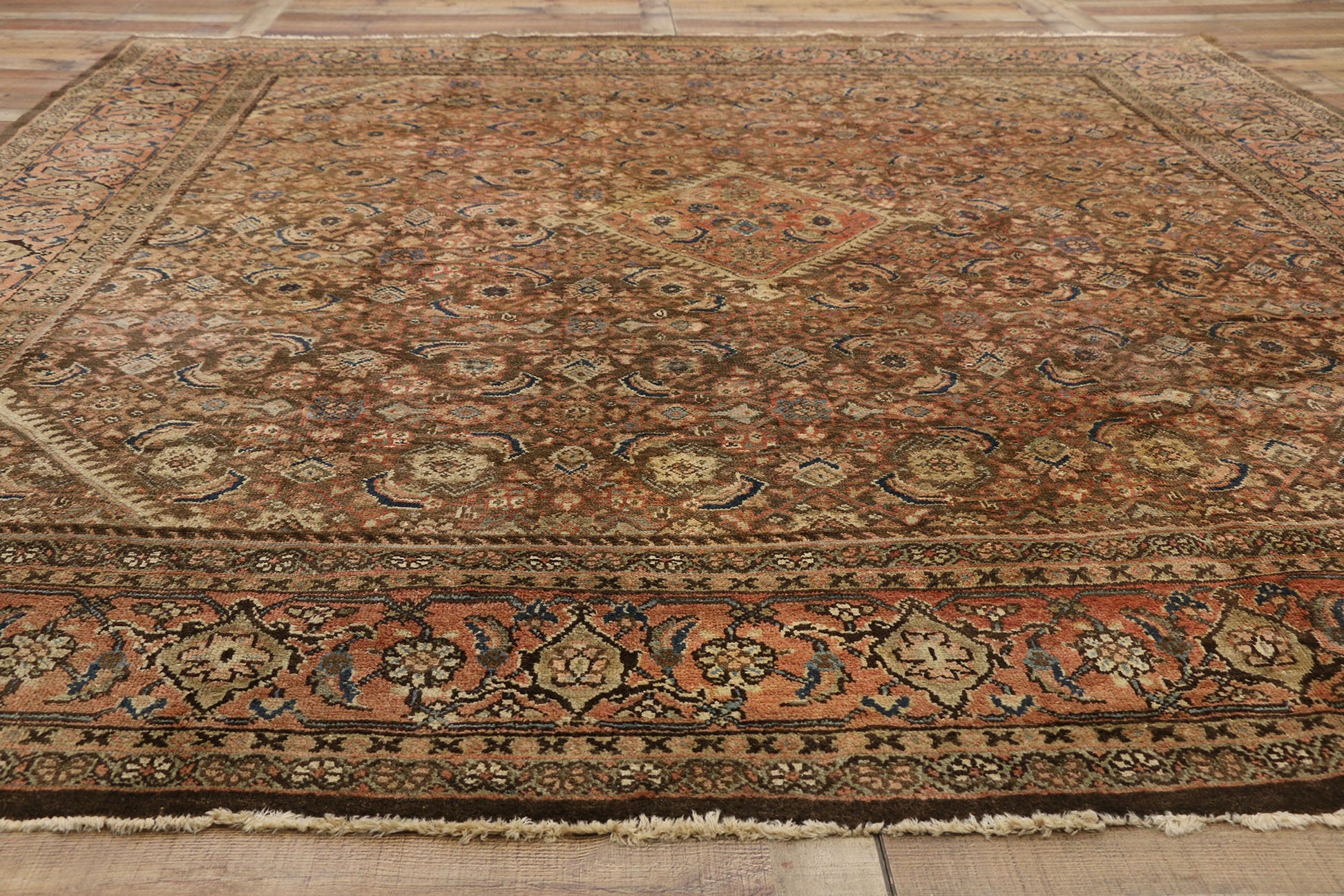 10 x 11 Vintage Persian Mahal Rug 75902