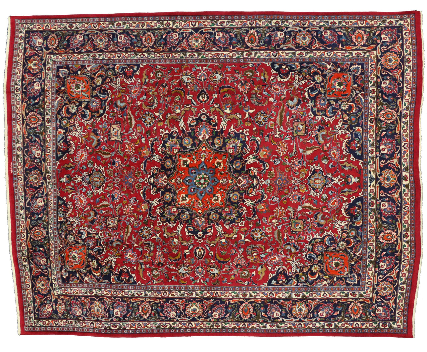 10 x 12 Vintage Persian Mashhad Rug 75916