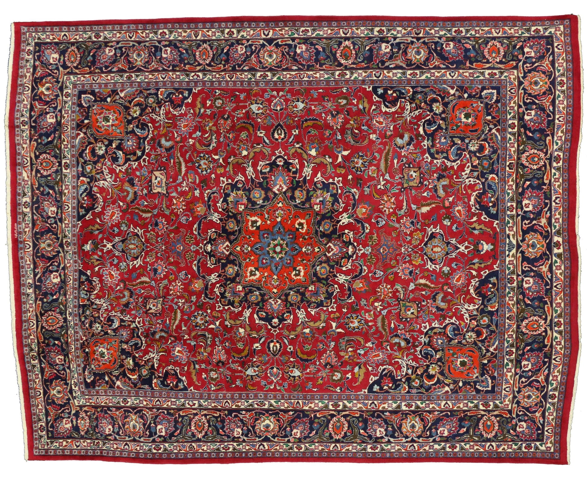 10 x 12 Vintage Persian Mashhad Rug 75916