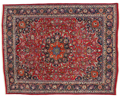 10 x 12 Vintage Persian Mashhad Rug 75916
