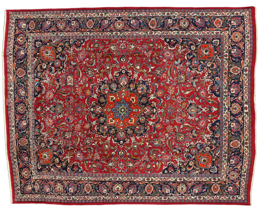 10 x 12 Vintage Persian Mashhad Rug 75916