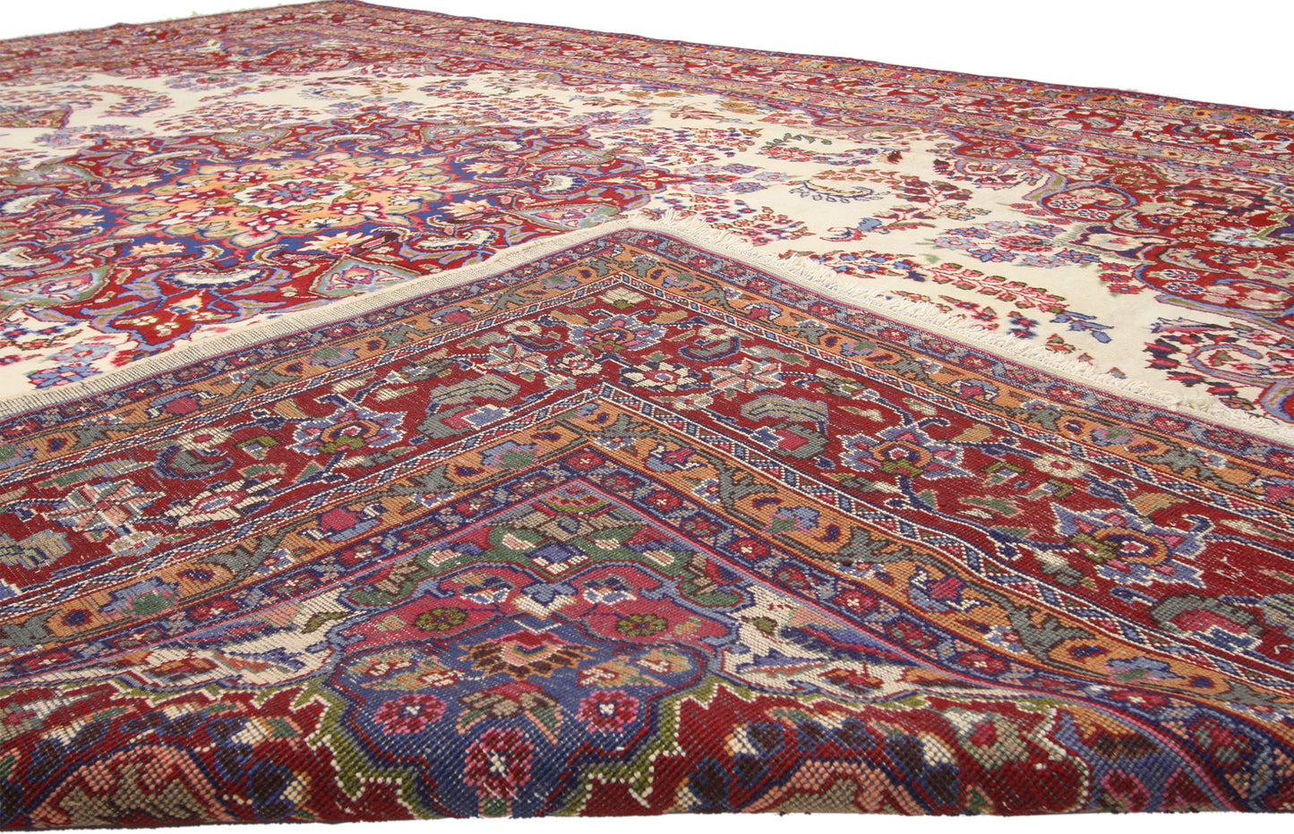 10 x 13 Vintage Persian Khorassan Rug 75921