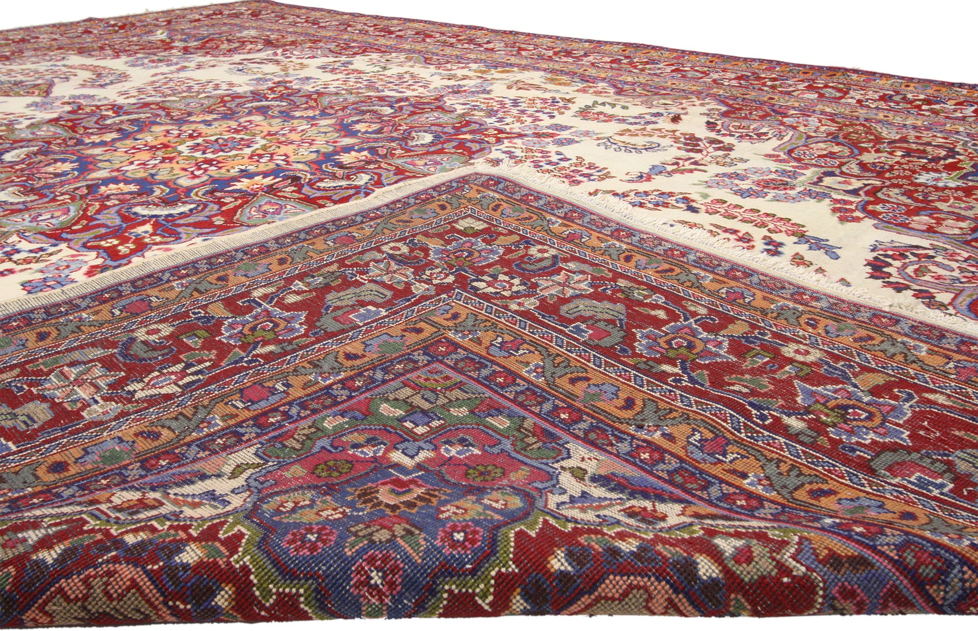 10 x 13 Vintage Persian Khorassan Rug 75921