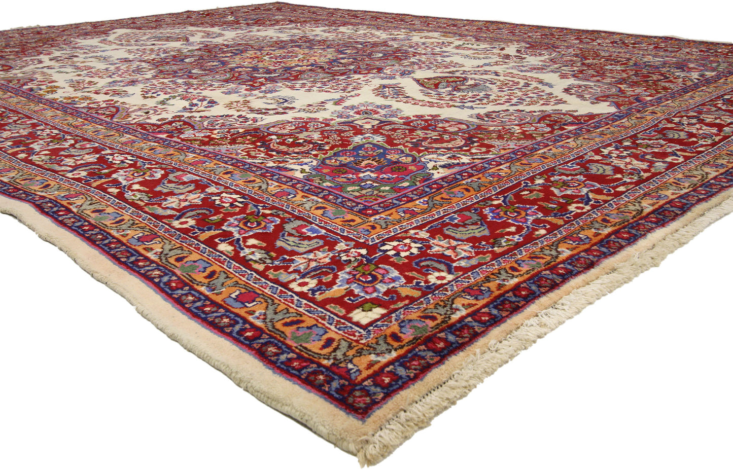 10 x 13 Vintage Persian Khorassan Rug 75921