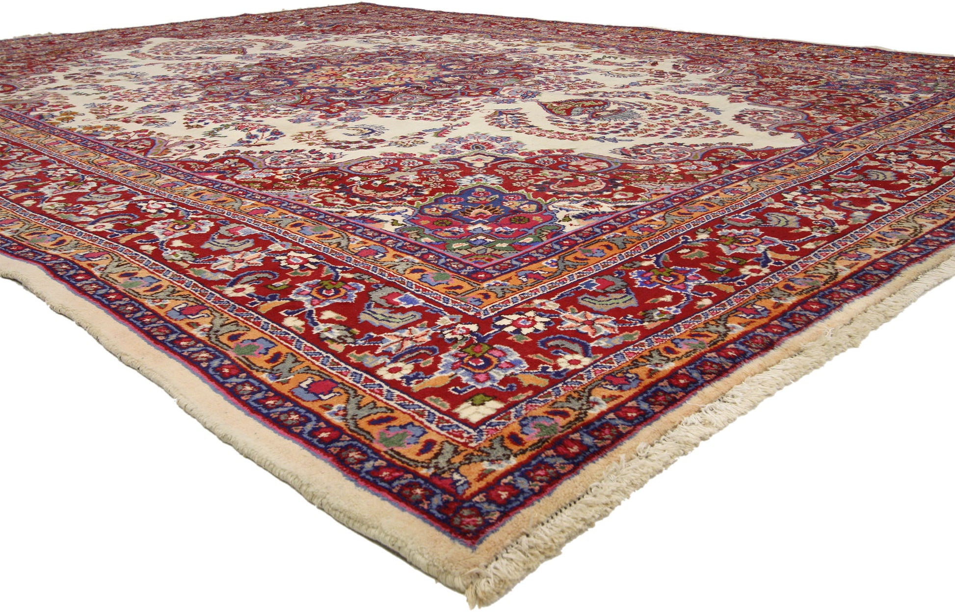 10 x 13 Vintage Persian Khorassan Rug 75921