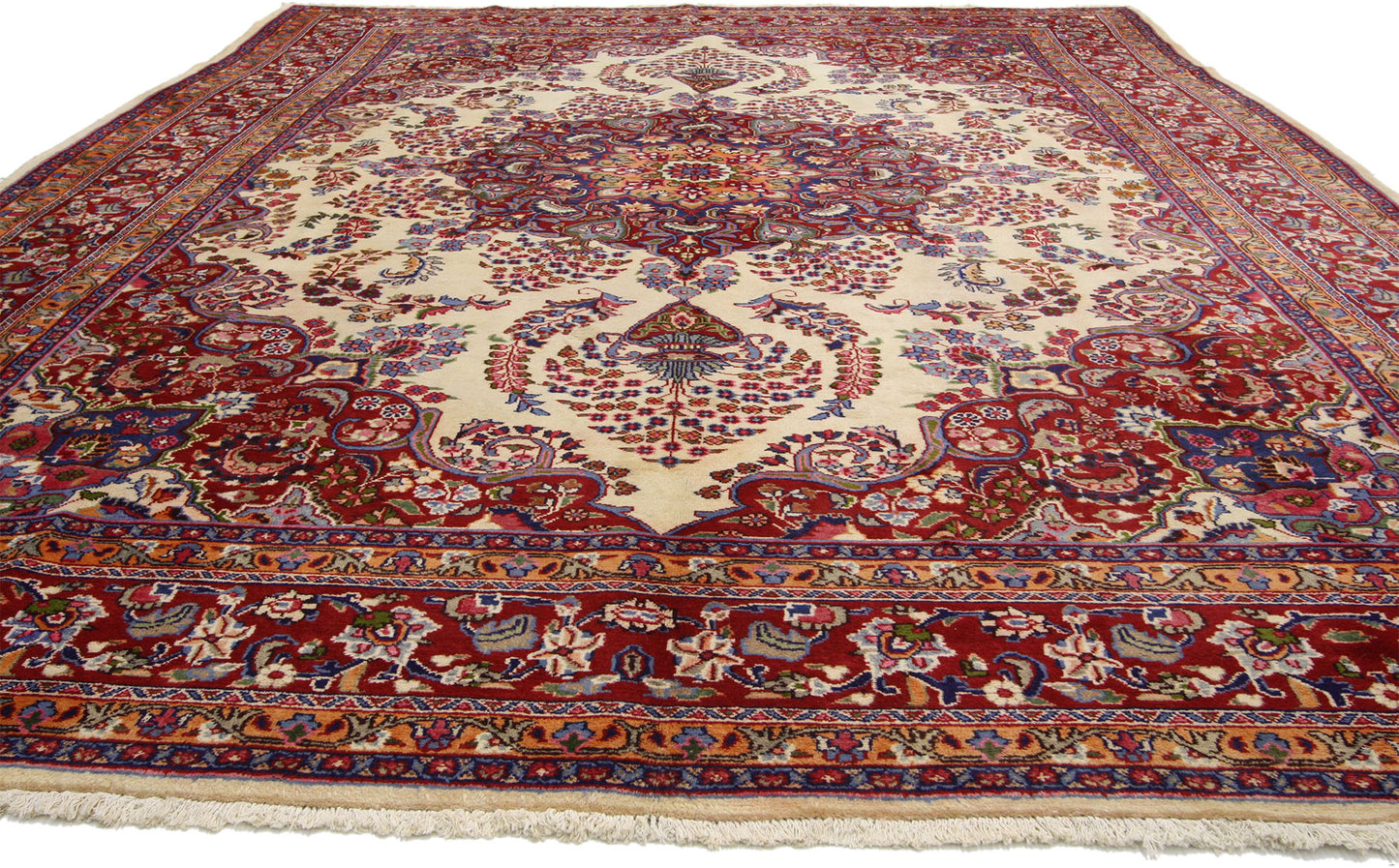 10 x 13 Vintage Persian Khorassan Rug 75921