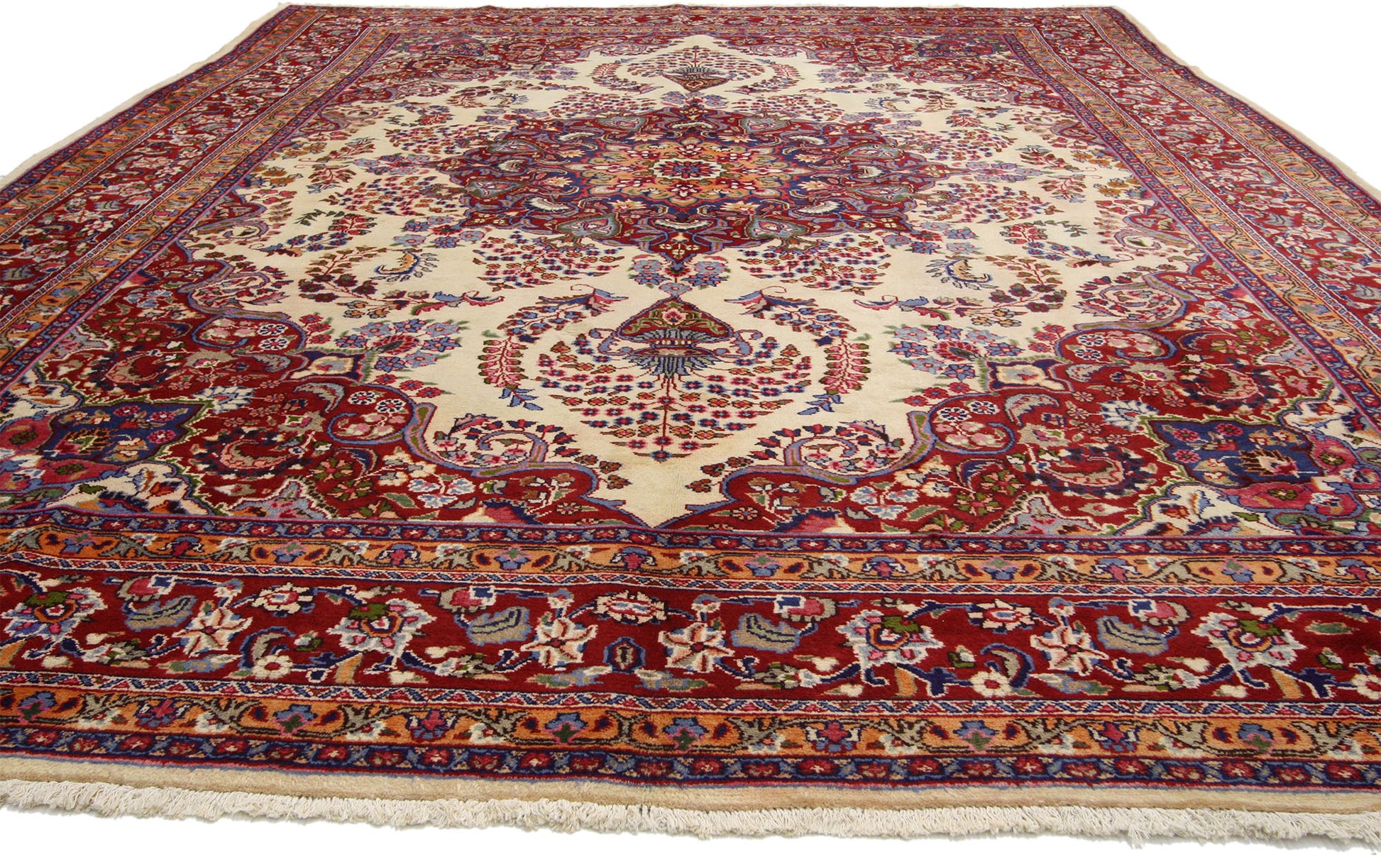 10 x 13 Vintage Persian Khorassan Rug 75921