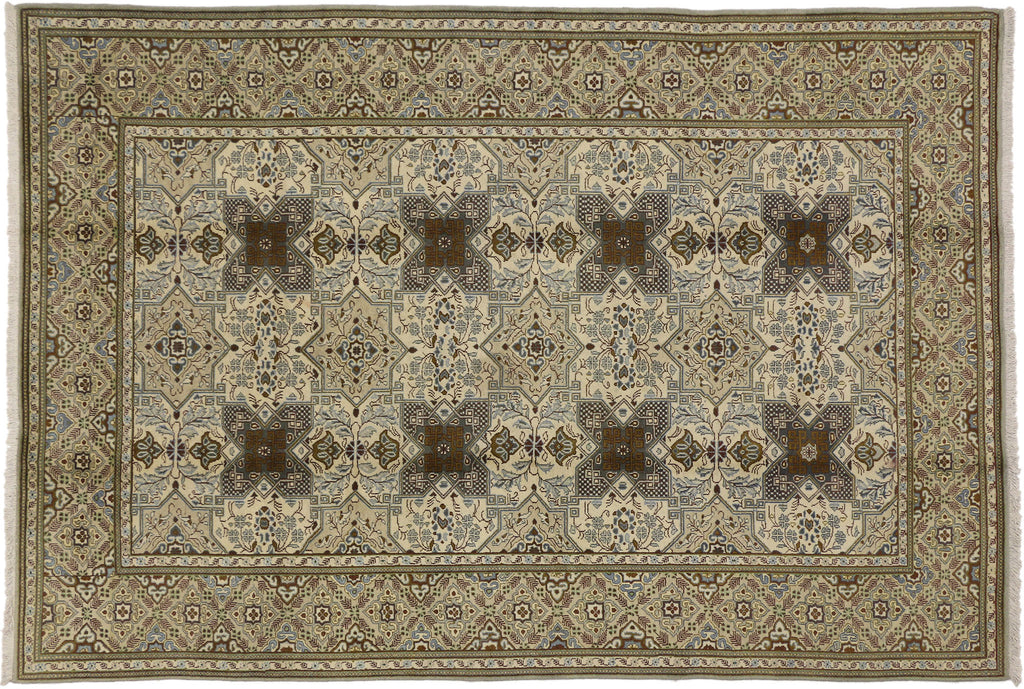 7 x 10 Vintage Persian Tabriz Rug 75964
