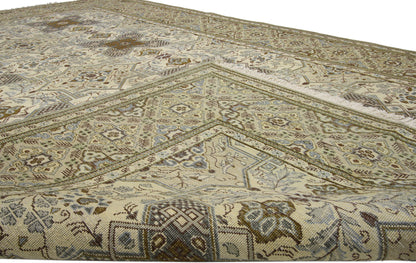 7 x 10 Vintage Persian Tabriz Rug 75964