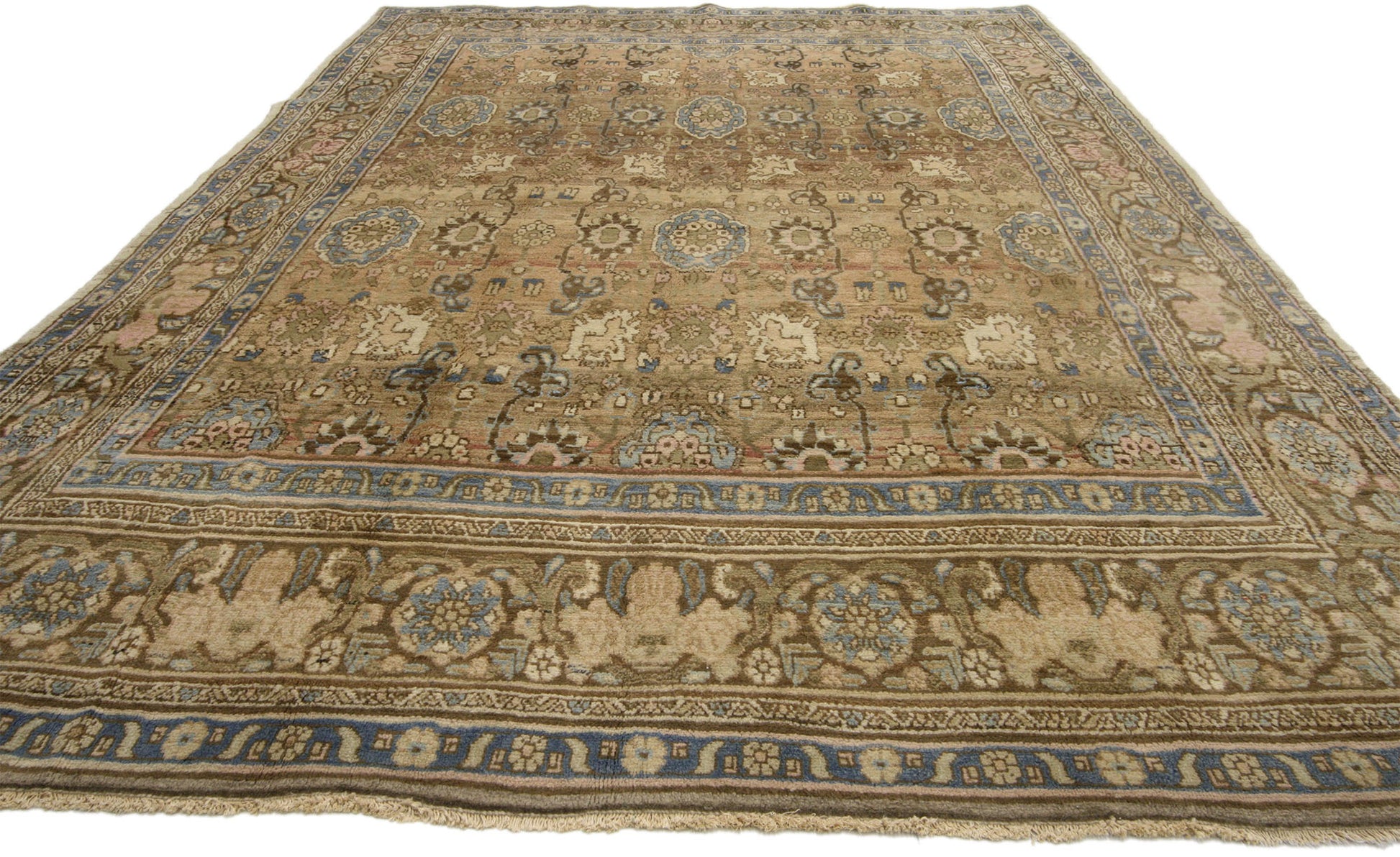 7 x 11 Vintage Persian Hamadan Rug 75966