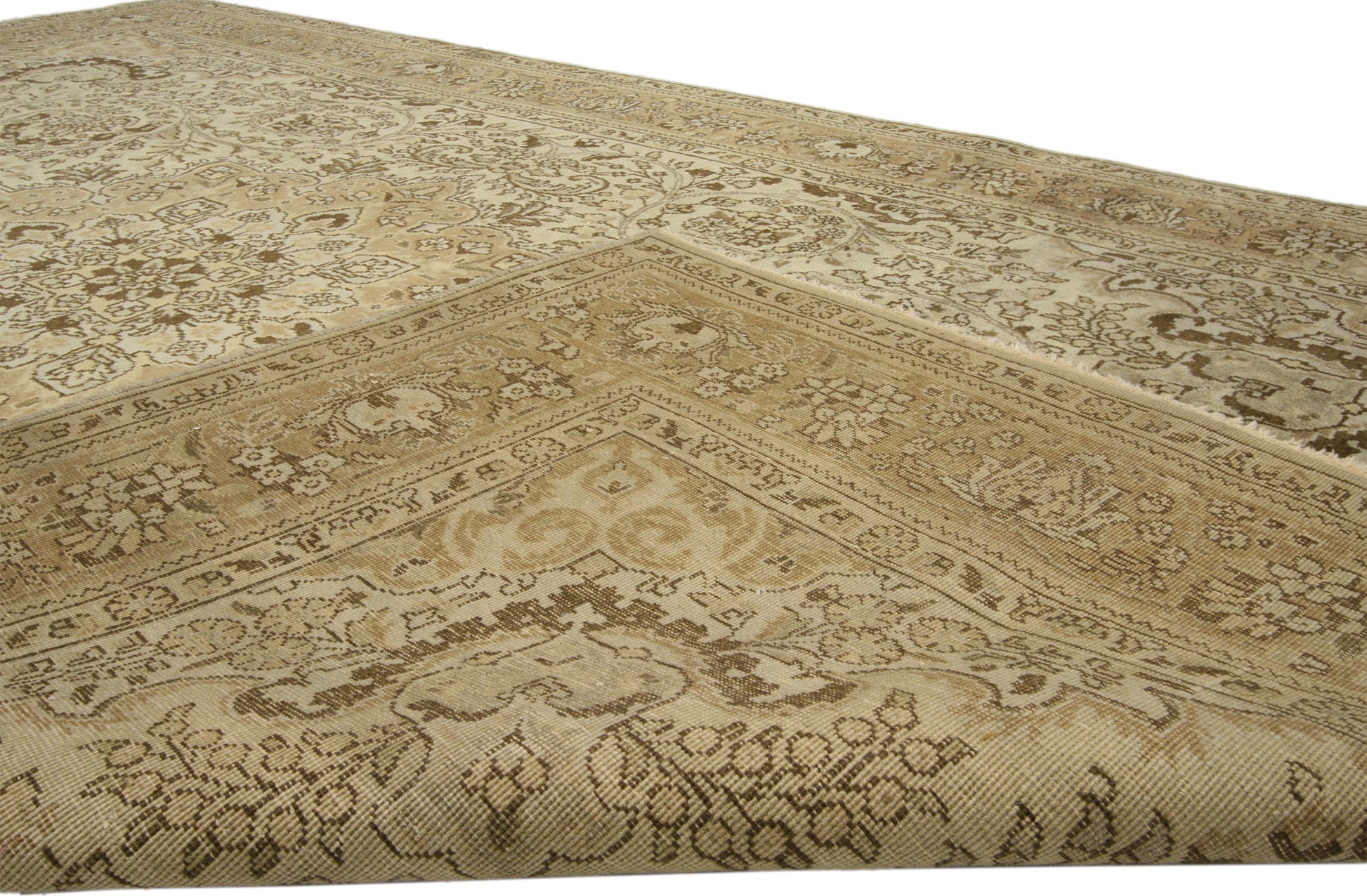 6 x 10 Vintage Persian Tabriz Rug 75972