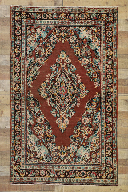4 x 6 Vintage Persian Mahal Rug 75979