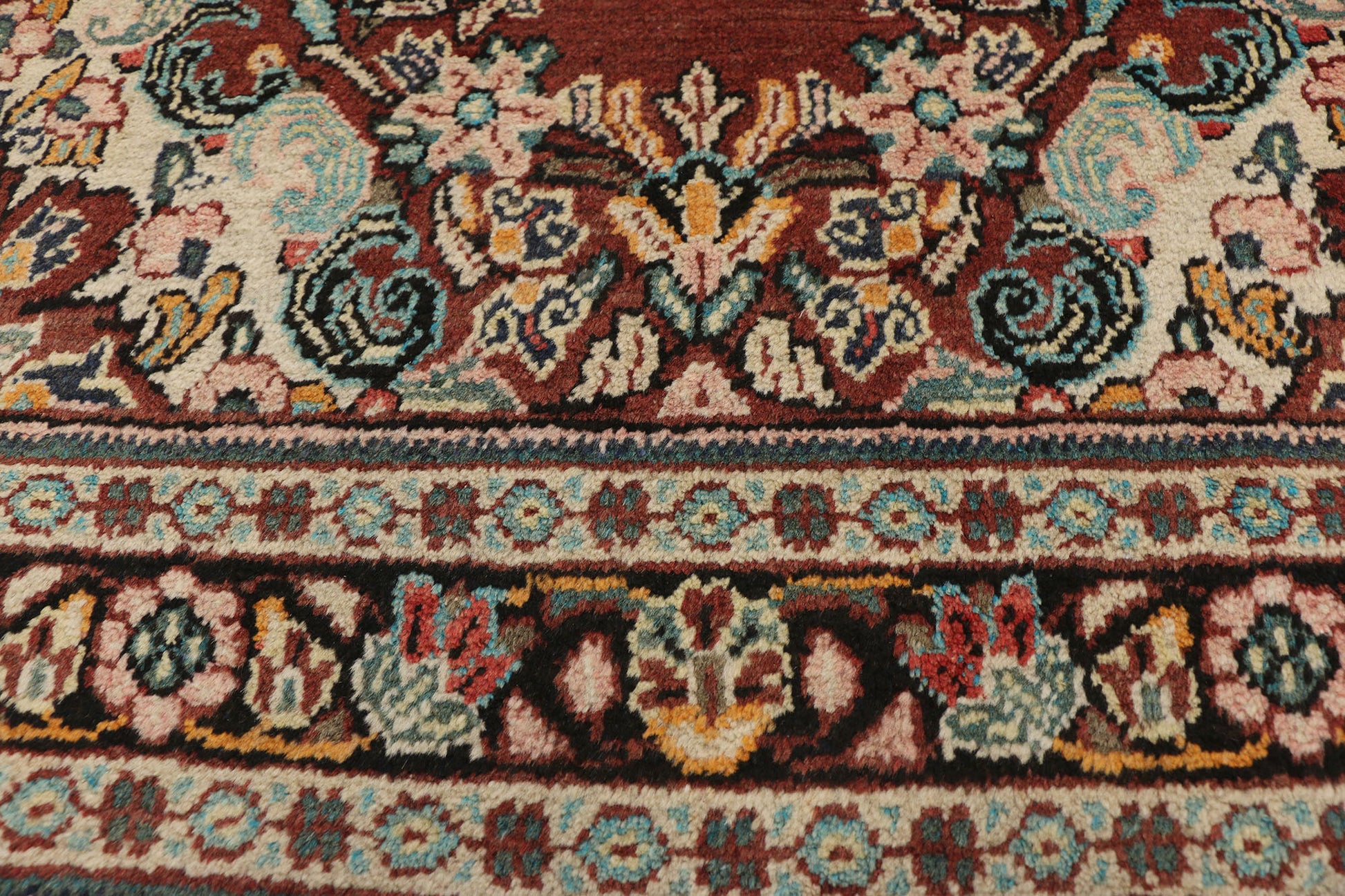 4 x 6 Vintage Persian Mahal Rug 75979