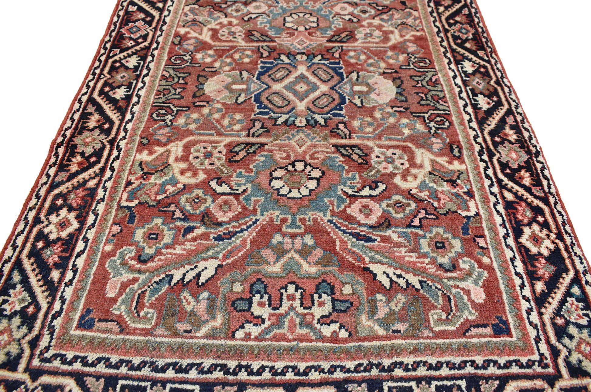 4 x 10 Antique Persian Mahal Runner 75980