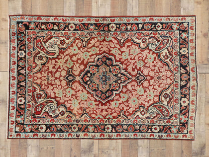 4 x 6 Vintage Persian Mahal Rug 75981