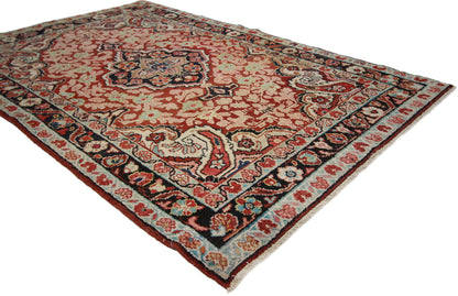 4 x 6 Vintage Persian Mahal Rug 75981