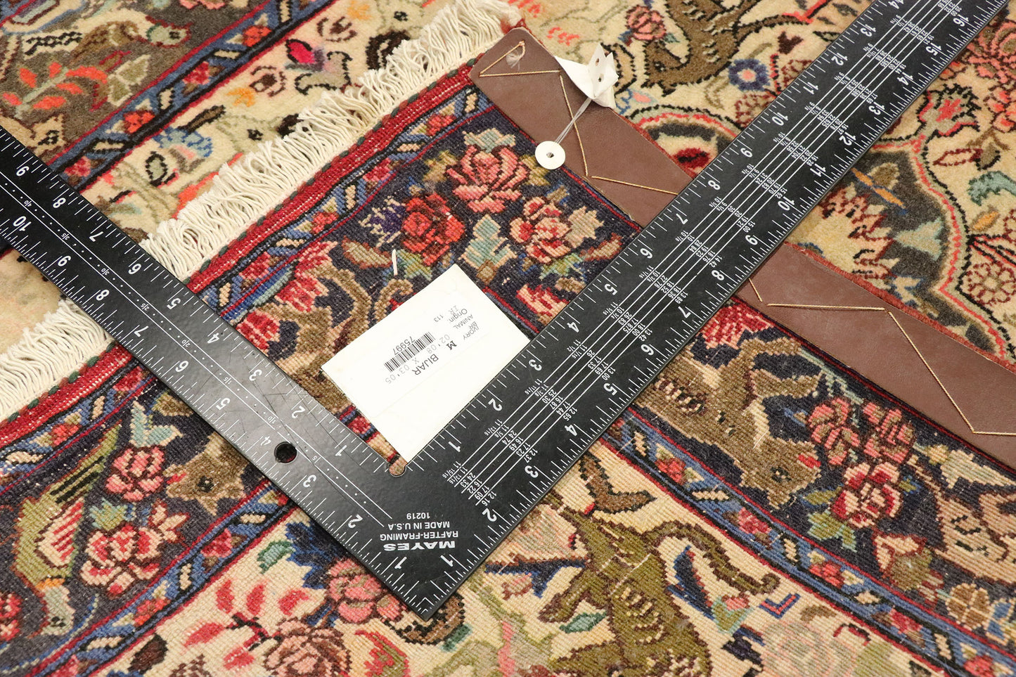 3 x 3 Vintage Persian Bijar Rug 75997
