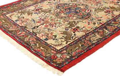 3 x 3 Vintage Persian Bijar Rug 75997
