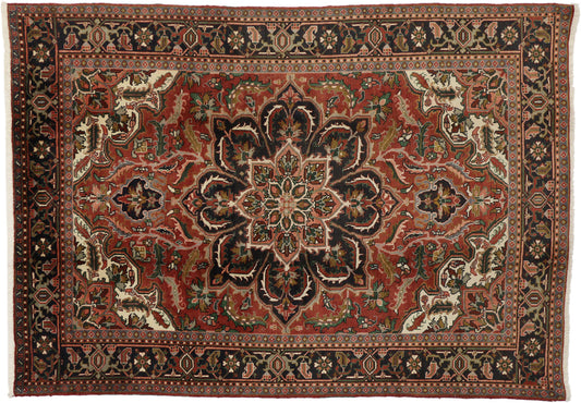 7 x 10 Vintage Heriz Rug 76008