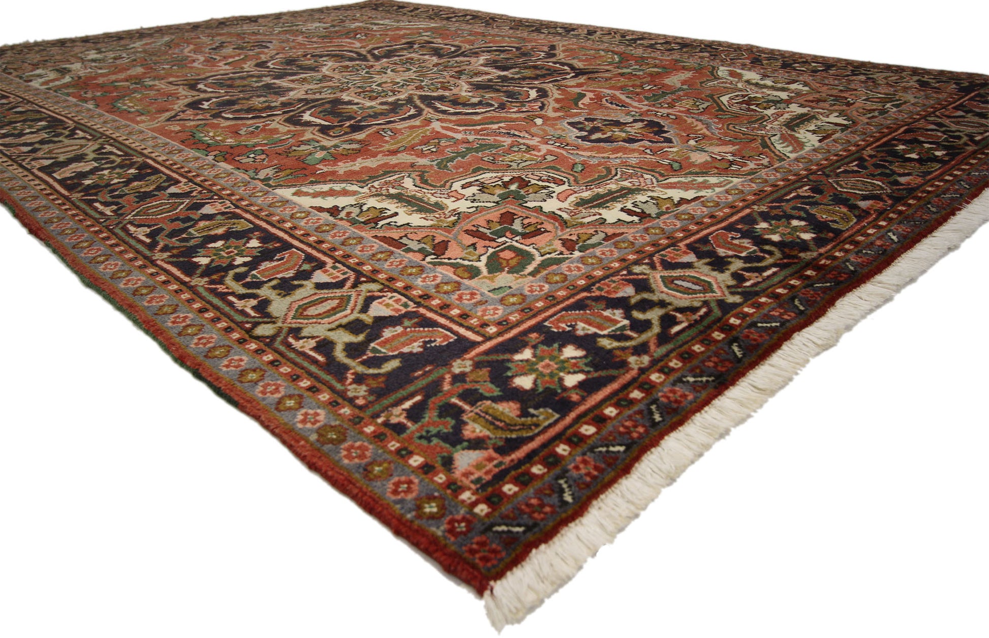 7 x 10 Vintage Heriz Rug 76008