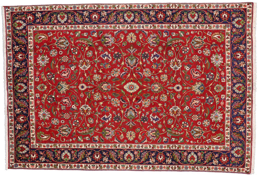 8 x 12 Vintage Persian Tabriz Rug 76014