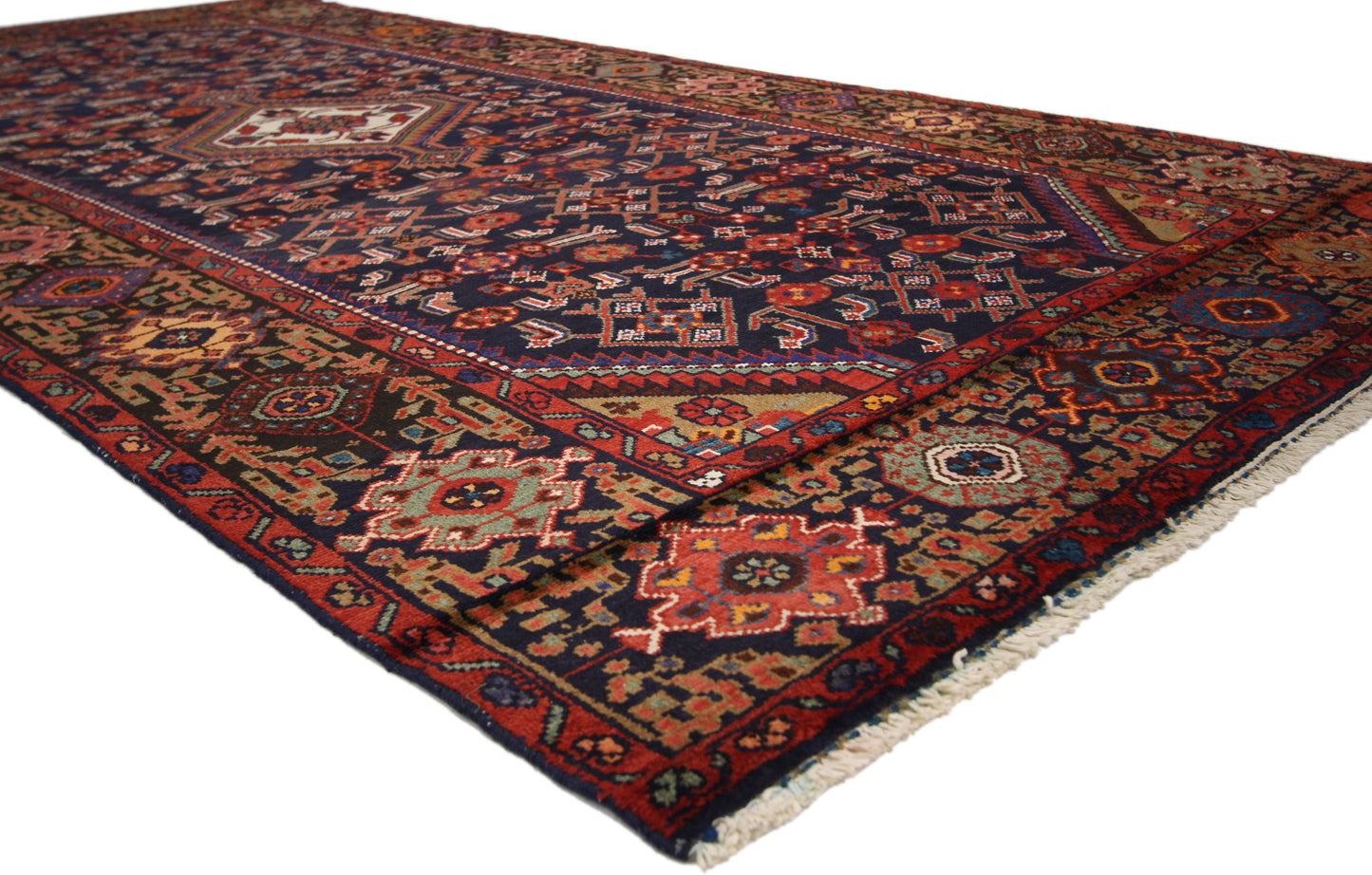 5 x 10 Vintage Persian Hamadan Rug 76023