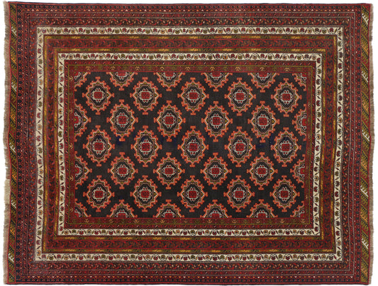 7 x 9 Vintage Persian Baluch Rug 76030